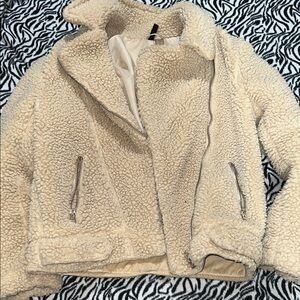 H&M Cream Teddy Jacket